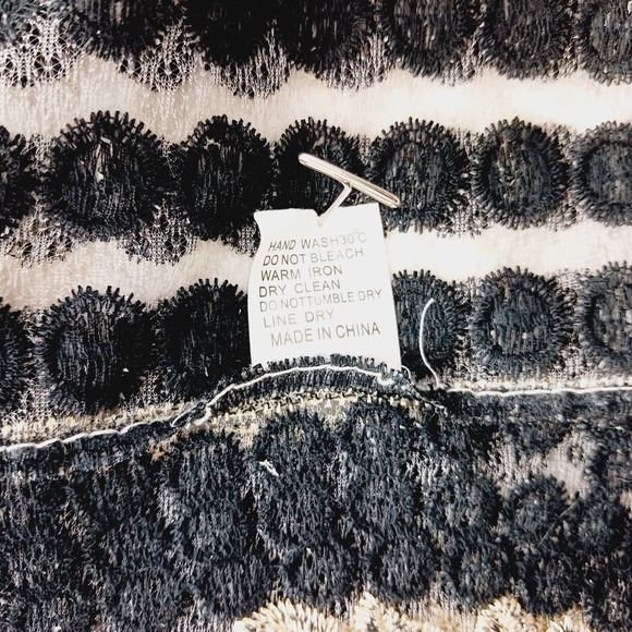 Cami Tank Top Size 2XL Gold Black Metallic Goth Lace Flappercore Fairy Mob Wife - Picture 11 of 12